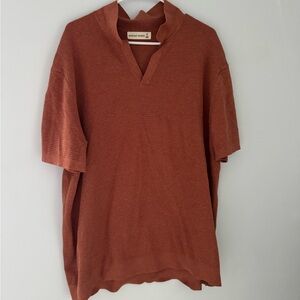 Buckle Men's Dress Shirt in Rust